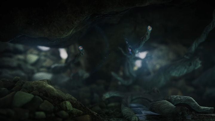 The next part of the cave has three protruding branches - Unravel 2: Foreign Shore level walkthrough - Unravel 2: Walkthrough - Unravel 2 Game Guide