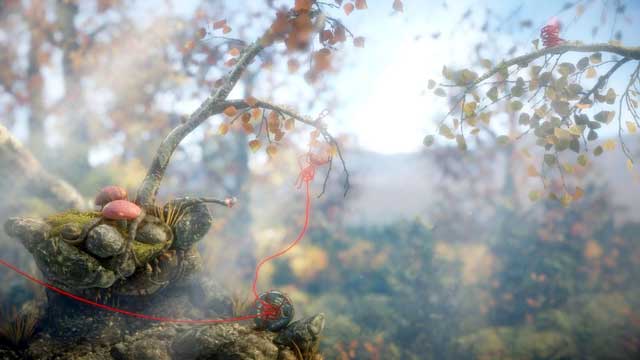 A simple mechanism to draw the branches - Level 4 - Mountain Trek - Walkthrough - Unravel - Game Guide and Walkthrough