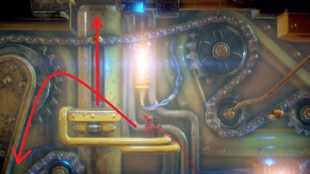 Continue to go up; then go left to collect the secret - Level 7 - How Much is Enough - Walkthrough - Unravel - Game Guide and Walkthrough