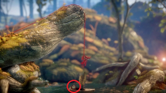 A small makeshift boat also hides one of the secrets - Level 12 - Renewed - Secret collectibles - buttons - Unravel - Game Guide and Walkthrough