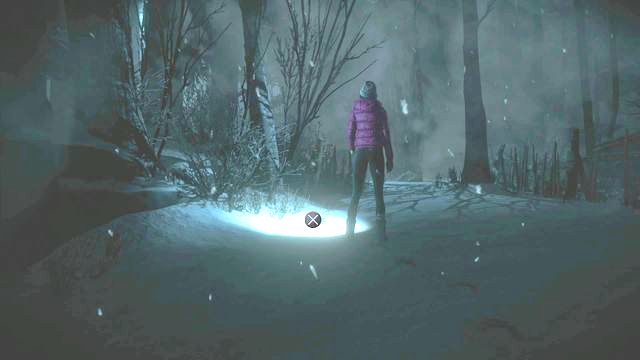 the first totem in the middle of the path - Until Dawn: Clues and totems in Prologue and Episode 1 - Clues and totems - locations - Until Dawn Game Guide & Walkthrough