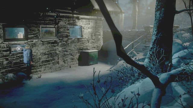 The axe holder under the window - Until Dawn: Clues and totems in Episode 2 - Clues and totems - locations - Until Dawn Game Guide & Walkthrough