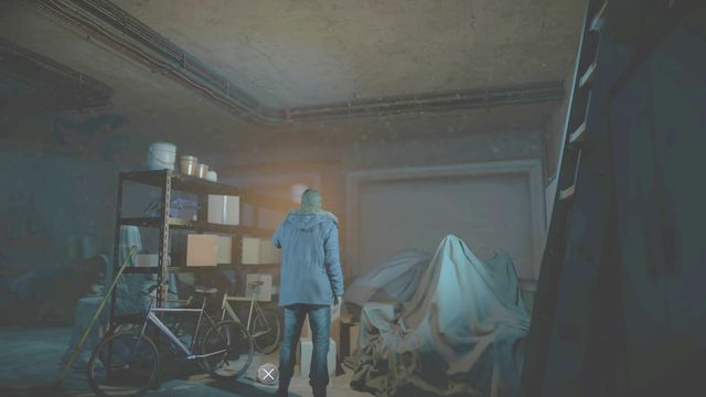 The totem in the basement, next to the bicycles - Until Dawn: Clues and totems in Episode 2 - Clues and totems - locations - Until Dawn Game Guide & Walkthrough
