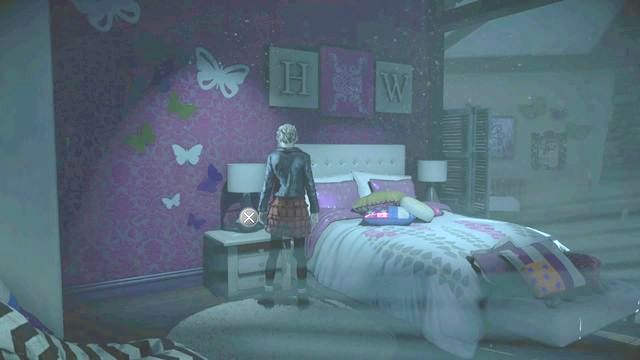 The postcard next to the bed - Until Dawn: Clues and totems in Episode 2 - Clues and totems - locations - Until Dawn Game Guide & Walkthrough
