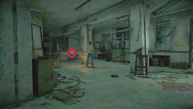 The clue is on the cupboard at the wall, in the same room as the safe with the clocking-in cards - Until Dawn: Clues and totems in Episode 5 - Clues and totems - locations - Until Dawn Game Guide & Walkthrough