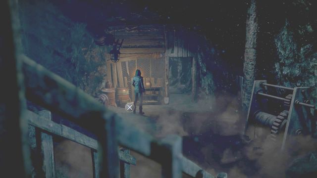Death totem at the foot of the stairs - Until Dawn: Clues and totems in Episode 7 - Clues and totems - locations - Until Dawn Game Guide & Walkthrough