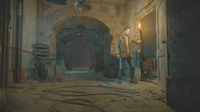 Entrance into the room with the recording - Until Dawn: Clues and totems in Episode 9 - Clues and totems - locations - Until Dawn Game Guide & Walkthrough