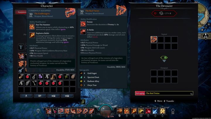 You can place unnecessary items in the Devourer - V Rising: How to get Devourer Chest? - FAQ - V Rising Guide