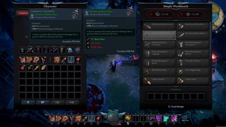 To mine copper, you will need to have at least a Reinforced Bone Tool - V Rising: Smelting ores - Basics - V Rising Guide