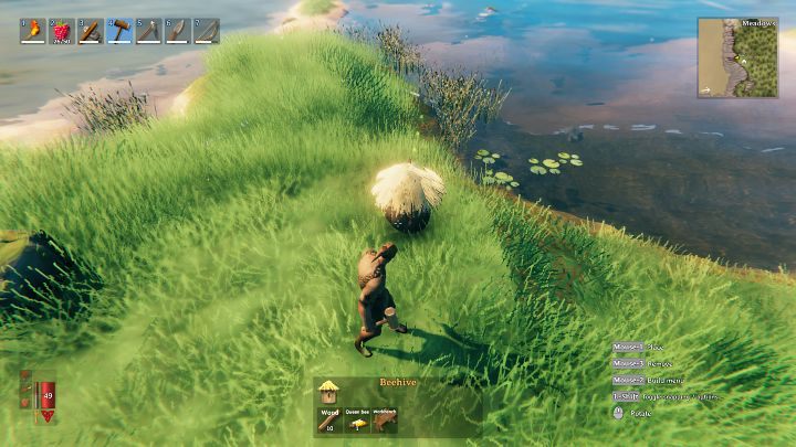 After finding the queen bee, equip your character with a hammer and then go to the Crafting tab - you'll find a new building, the Beehive, which you can place near the Workbench - Valheim: Honey - how to produce it? - Raw materials - Valheim Guide