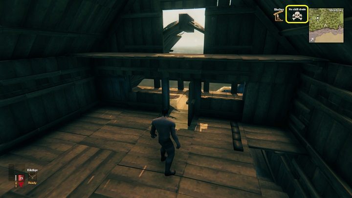 Fortunately, you get the "No skill drain" status after you die, preventing any negative consequences of death for the next 600 seconds, which gives you a chance to safely recover your items - Valheim: Character Development - Basics - Valheim Guide