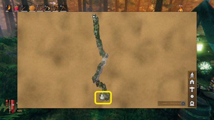 Once you' ve landed in the map area, head southeast along the coast - we've shown the appropriate path in the image above for ease of reference - Valheim: Merchant/Vendor seed server - how to connect? - Exploration and survival - Valheim Guide