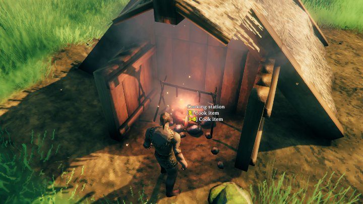 Before you start cooking, it is a good idea to get some raw meat, which you can get after defeating a boar or deer, for example - Valhei: Meat - how to cook it? - FAQ - Valheim Guide