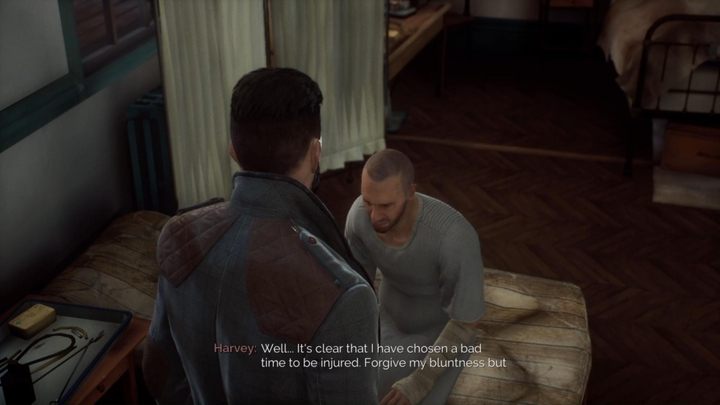 Unfortunately, Harvey Fiddick is a typical optional character that cannot be helped - Can you do a surgery on Harvey Fiddick in Vampyr? - FAQ - Vampyr Game Guide