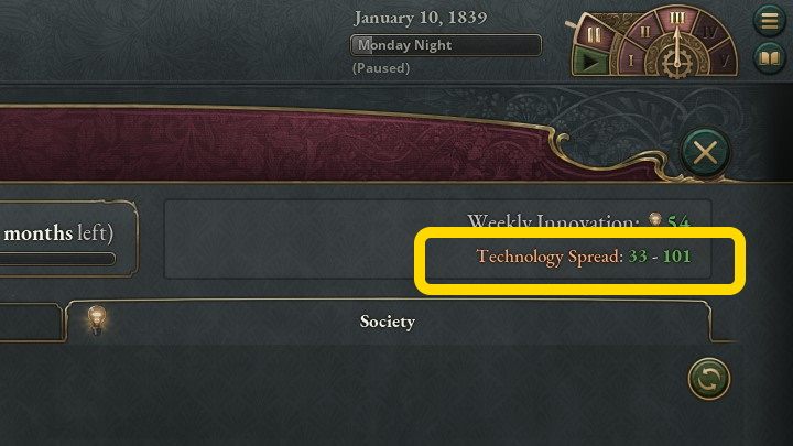 There's a chance your country will learn a technology researched by another state, even if you haven't been working on it - Victoria 3: Technologies - Technology Tree, Innovations - Basics - Victoria 3 Guide