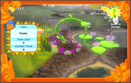 Purple fertilizer help us to grow a beautiful water lily. - Plants - Designing and maintaining the garden - Viva Pinata - Game Guide and Walkthrough