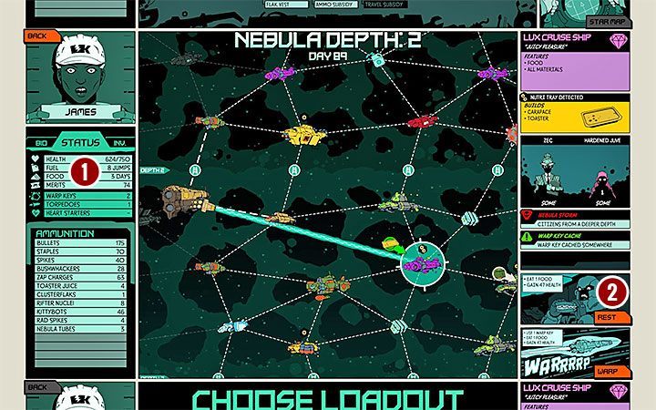 You cant eat food while playing a mission, even if you find new units of food - How to get food and how to heal characters in Void Bastards? - FAQ - Void Bastards Guide and Tips