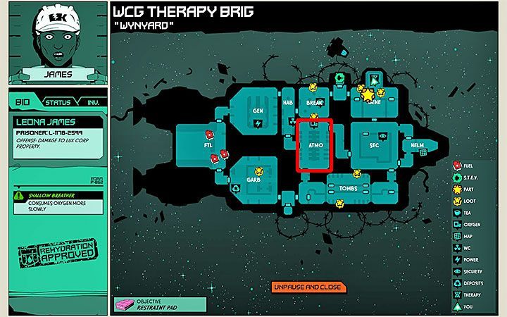The oxygen meter is displayed at the top of the screen - How to get and increase oxygen reserves in Void Bastards? - FAQ - Void Bastards Guide and Tips