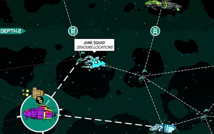 Besides Void Whales, you can also encounter a Junk Squid - How to deal with Void Whales in Void Bastards? - FAQ - Void Bastards Guide and Tips