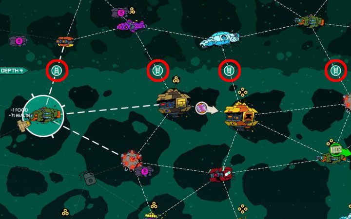 Initially, you may think that you can travel only to the right - What are the Nebula Depths in Void Bastards? - FAQ - Void Bastards Guide and Tips