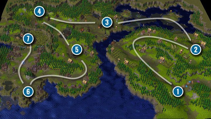 You start the mission in the lower right corner of the map (1) - Ravages of the Plague | Warcraft III Reforged walkthrough - Human Campaign - Warcraft III Reforged Guide