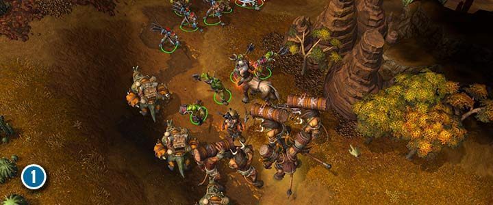 Centaurs will send groups of warriors against caravan from time to time. If the Tauren forces cannot cope with the threat, dont hesitate to help them in fighting the enemy. - The Long March | Warcraft III Reforged walkthrough - Orc Campaign - Warcraft III Reforged Guide