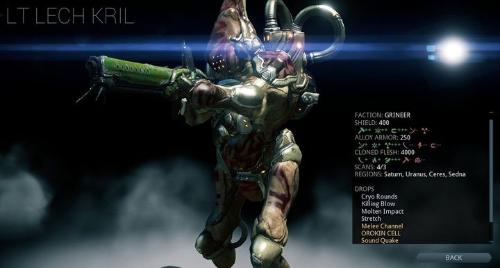 This short chapter is devoted entirely to Lieutenant Lech Kril - the boss of Grineer in Warframe - Lieutenant Lech Kril | Bosses | Warframe - Warframe - Bosses - Warframe Game Guide