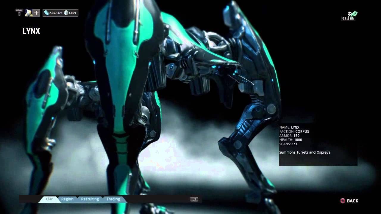 This short chapter is devoted entirely to the Lynx - a Corpus field-boss in Warframe - Lynx | Bosses | Warframe - Warframe - Bosses - Warframe Game Guide