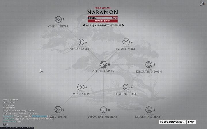 Thanks to this short chapter, you will learn about school Naramon - one of schools of Focus in Warframe - Naramon | System Focus 2.0 | Warframe - System Focus 2.0 - Warframe Game Guide