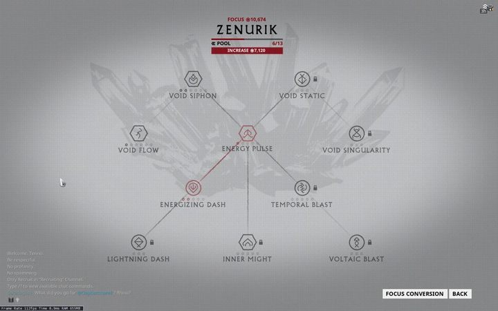 Thanks to this short chapter, you will learn about school Zenurik - one of schools of Focus in Warframe - Zenurik | System Focus 2.0 | Warframe - System Focus 2.0 - Warframe Game Guide