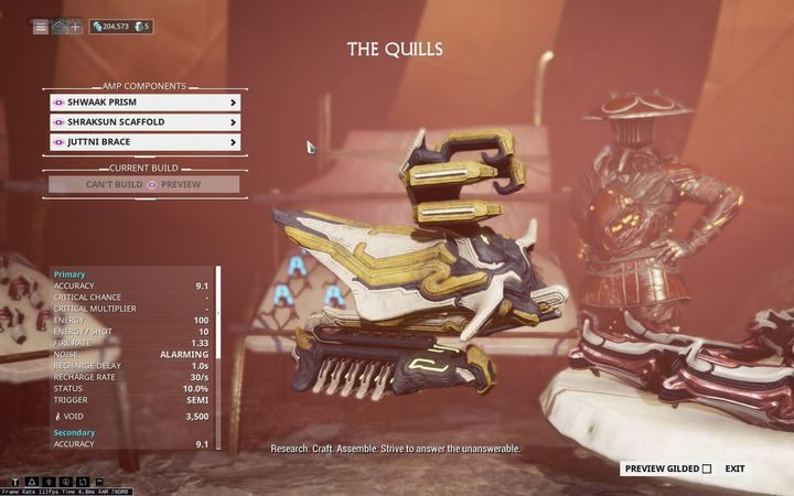 Amp is a special modular weapon for Tenno Operators - The Operator | Warframe - The Operator - Warframe Game Guide