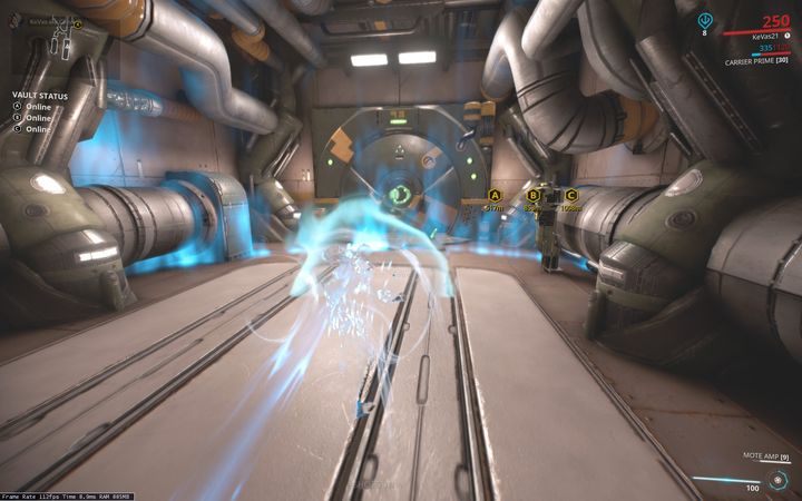 It costs 25 energy - Basic actions of the Operator | Warframe - The Operator - Warframe Game Guide