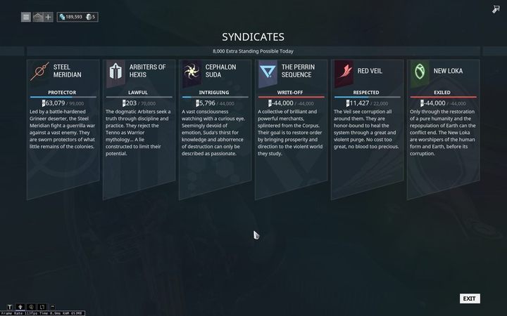Syndicates are organizations that appear in Warframe - Warframe - Syndicates - Basic information - Warframe - Syndicates - Warframe Game Guide