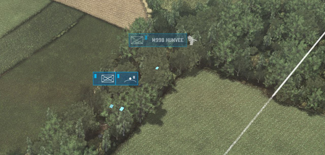 HUMVEE is hidden, the rest is not - Terrain fights - Tactics - Wargame: AirLand Battle - Game Guide and Walkthrough