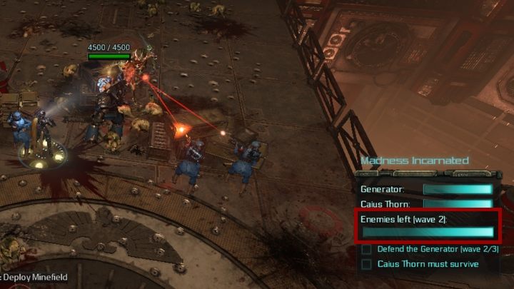 Because Caius Thorn loves to be in the thick of the enemy force, you will find him constantly under attack - Madness Incarnated mission walkthrough in Warhammer Inquisitor - Martyr - Martyr - Warhammer Inquisitor - Martyr Game Guide