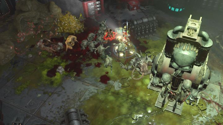 A group of freshly hatched Nurglings. - The Noosphere Cogitator mission walkthrough in Warhammer Inquisitor - Martyr - Machine Spirit - Warhammer Inquisitor - Martyr Game Guide