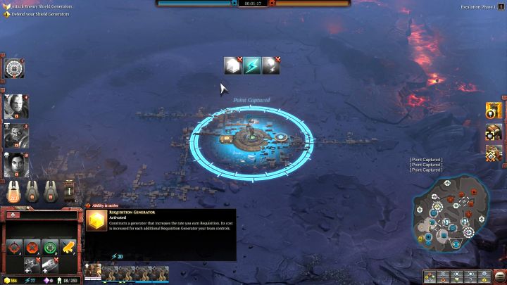 Resource gain can be increased by constructing Generators on top of resource points. - How to increase resource gain? - FAQ - Warhammer 40,000: Dawn of War III Game Guide