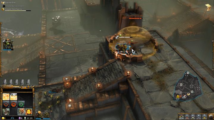 Enemies hidden in heavy cover are no match for Gorgutz. - Mission 2 - Destined for Greater Fings - Campaign Walkthrough - Warhammer 40,000: Dawn of War III Game Guide