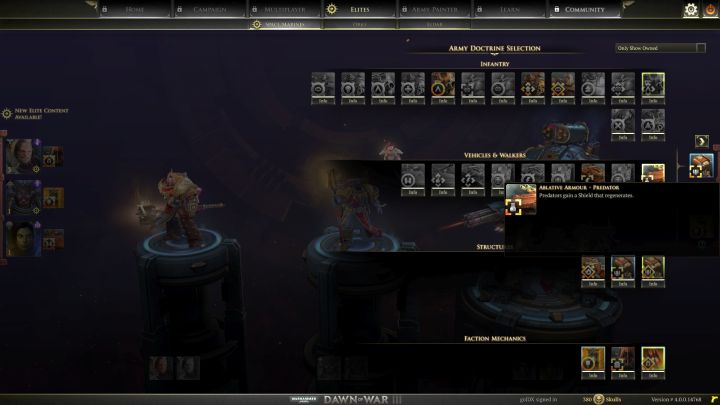 Selection of proper doctrines is crucial to your success. - General tips for Dawn of War III - Tips - Warhammer 40,000: Dawn of War III Game Guide