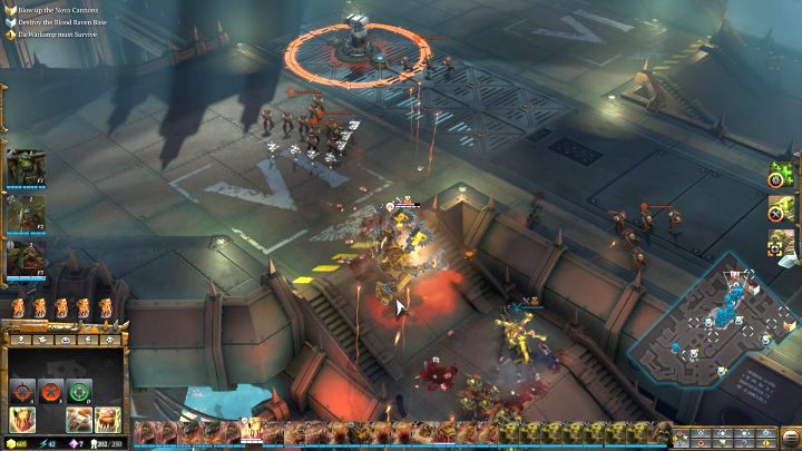 Destroying the Blood Raven base will allow you to complete a side mission. - Mission 7 - The Dark Arrival - Warhammer Dawn of War 3 Walkthrough - Campaign Walkthrough - Warhammer 40,000: Dawn of War III Game Guide