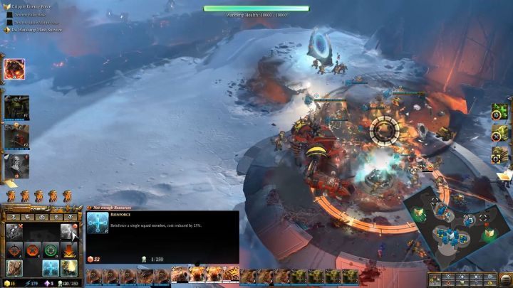 These points will not allow you to build generators, but the Listening Post will slow down the enemy units in case of an attack. - Mission 15 - A Clash of Leviatans - Dawn of War 3 Walkthrough - Campaign Walkthrough - Warhammer 40,000: Dawn of War III Game Guide