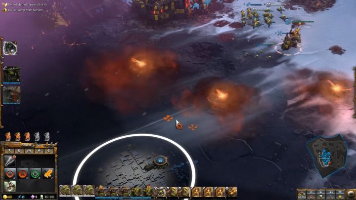 Be careful not to climb into the fire whirlwinds. - Mission 16 - The Storm Prince - Dawn of War 3 Walkthrough - Campaign Walkthrough - Warhammer 40,000: Dawn of War III Game Guide