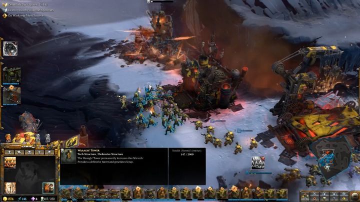 Destroying each Spire will result in an enemy a counterattack. - Mission 16 - The Storm Prince - Dawn of War 3 Walkthrough - Campaign Walkthrough - Warhammer 40,000: Dawn of War III Game Guide