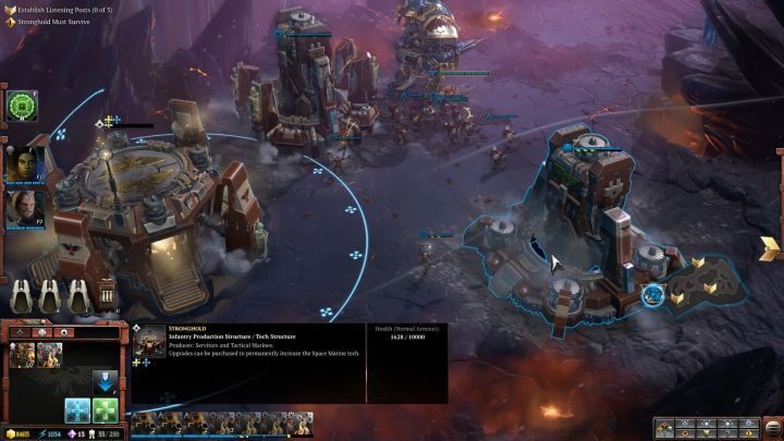 Use a powerful supply of resources to expand the base and train troops. - Mission 16 - The Storm Prince - Dawn of War 3 Walkthrough - Campaign Walkthrough - Warhammer 40,000: Dawn of War III Game Guide