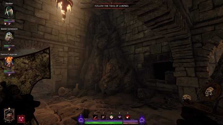 You reach a room with a rock (see the picture above) - Grimoires in Act I | Warhammer Vermintide 2 - Grimoires - Warhammer Vermintide 2 Game Guide
