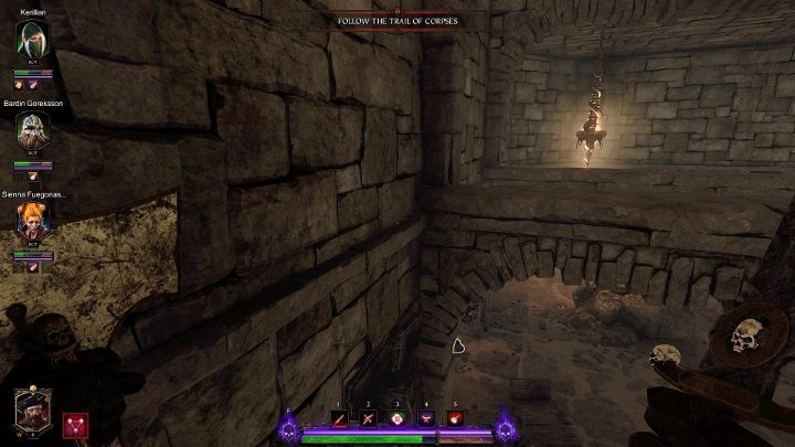 Jump on the rock and stand in the same way as in the picture - Grimoires in Act I | Warhammer Vermintide 2 - Grimoires - Warhammer Vermintide 2 Game Guide