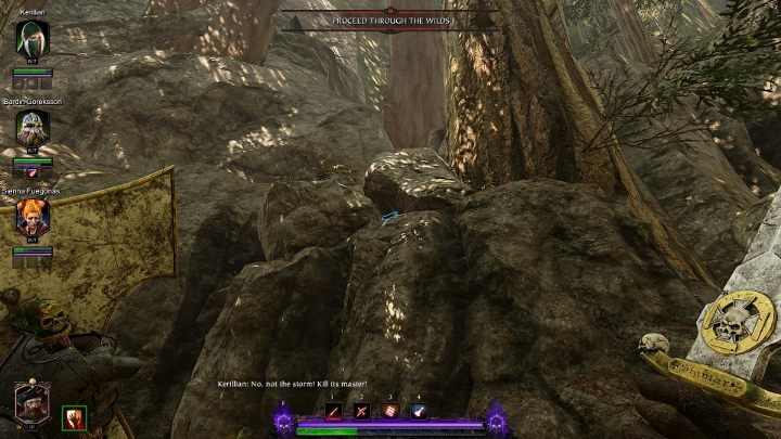 Keep following the path until you reach the rock presented in the picture above - Grimoires in Act II | Warhammer Vermintide 2 - Grimoires - Warhammer Vermintide 2 Game Guide