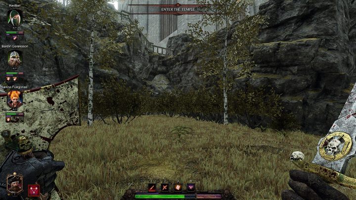 The last tome can be found shortly after leaving the walls - on the path between the castle and the temple - Tomes in Act I | Warhammer Vermintide 2 - Tomes - Warhammer Vermintide 2 Game Guide