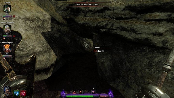 You will find the first one right after jumping into the location - just turn around and locate a candle between the rocks - Grimoires in Act III | Warhammer Vermintide 2 - Grimoires - Warhammer Vermintide 2 Game Guide