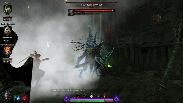 Skarrik Spinemanglr is a boss that can be encountered at the end of Into the Nest mission (the last mission of the second act) in Warhammer: Vermintide 2 - Skarrik Spinemanglr | Bosses in Warhammer Vermintide 2 - List of Bosses - Warhammer Vermintide 2 Game Guide